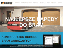 Tablet Screenshot of kolbuddom.pl